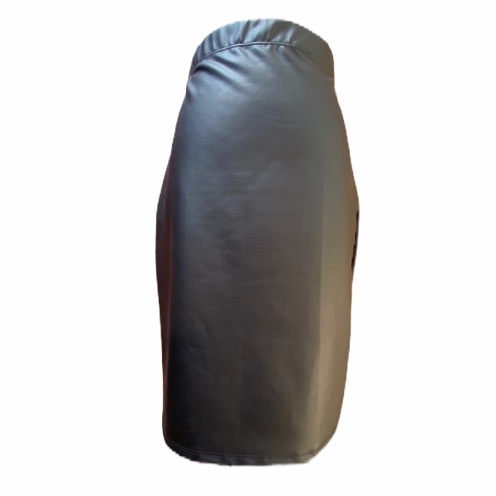 11. Honey and Lace Vegan Faux Leather Pleather Skirt - Picture 1 of 11